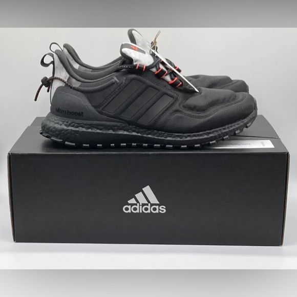 ADIDAS ULTRABOOST C.RDY LAB RUNNING SHOES FZ3990 BLACK / CARBON / RED NEW MENS - Picture 1 of 4